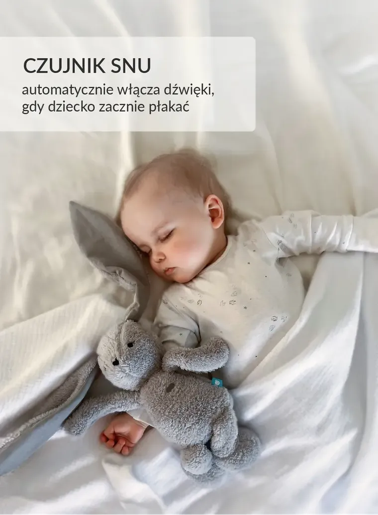 Szumisie, Szumiś Królik, maskotka 7w1 z aplikacją i lampką, brązowy