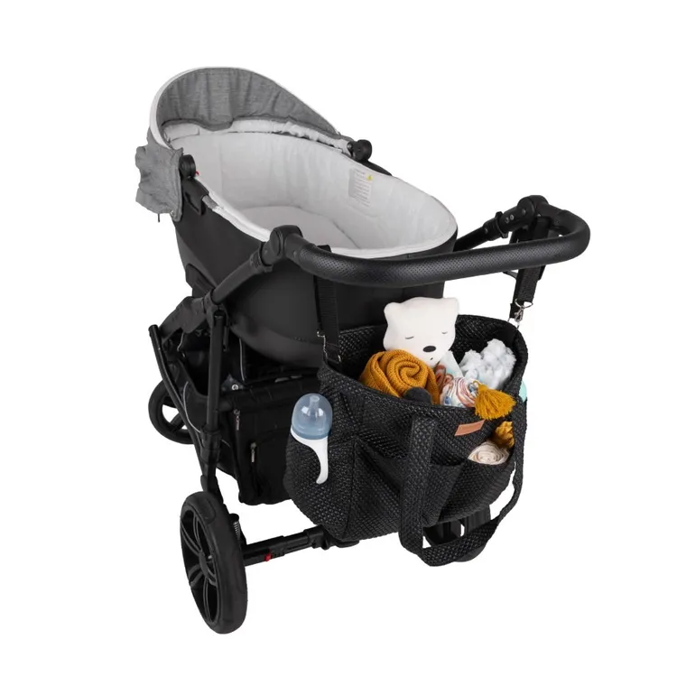 Szumisie, torba do wózka, czarna
