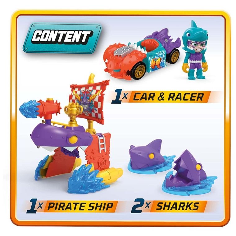 T-Racers, Pirate Shark, zestaw z wyrzutnią