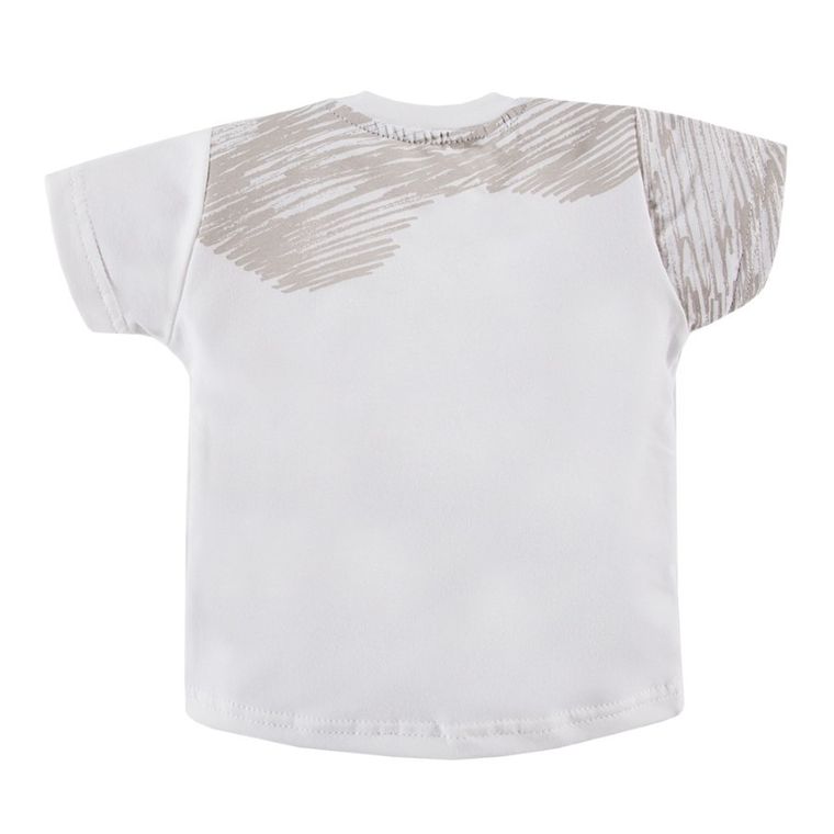T-shirt chłopięcy, biały, Eevi