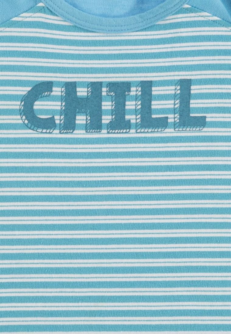 T-shirt chłopięcy z krótkim rękawem, niebieski, Lief