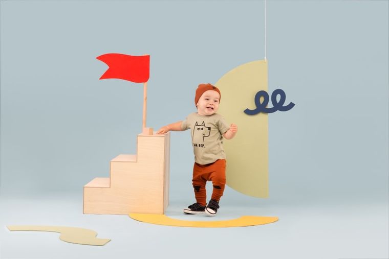 T-shirt chłopięcy, zielony, Olivier, Pinokio