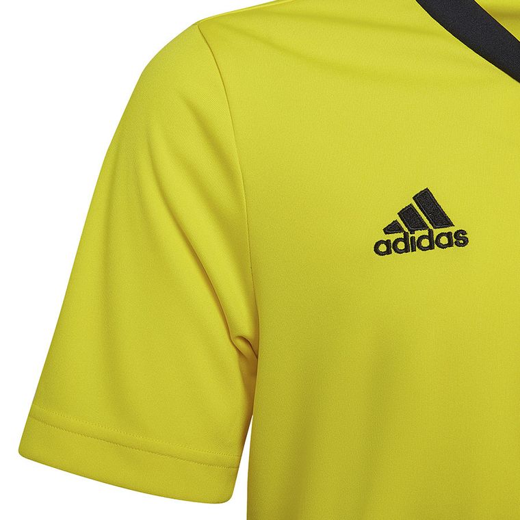 T-shirt chłopięcy, żółty, Adidas Entrada 22