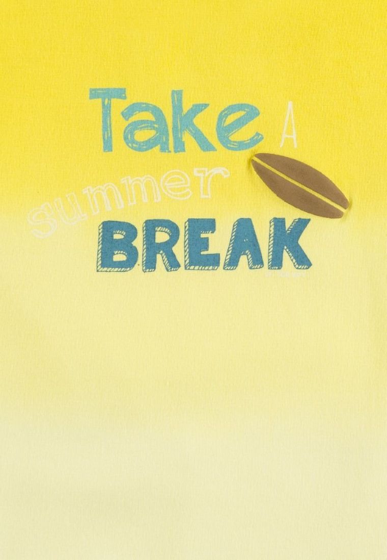 T-shirt chłopięcy, żółty, Lief