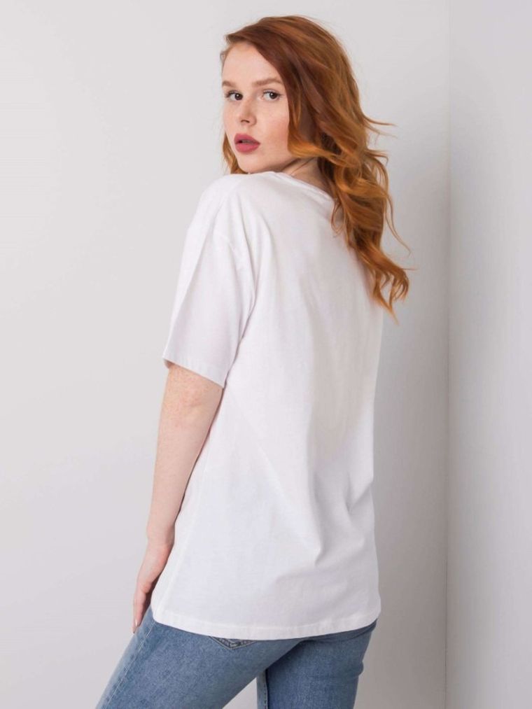 T-shirt damski, biały, H&B