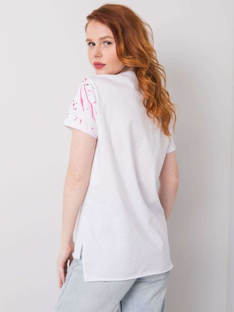 T-shirt damski, biały, H&B