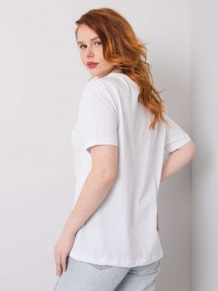 T-shirt damski, biały, H&B