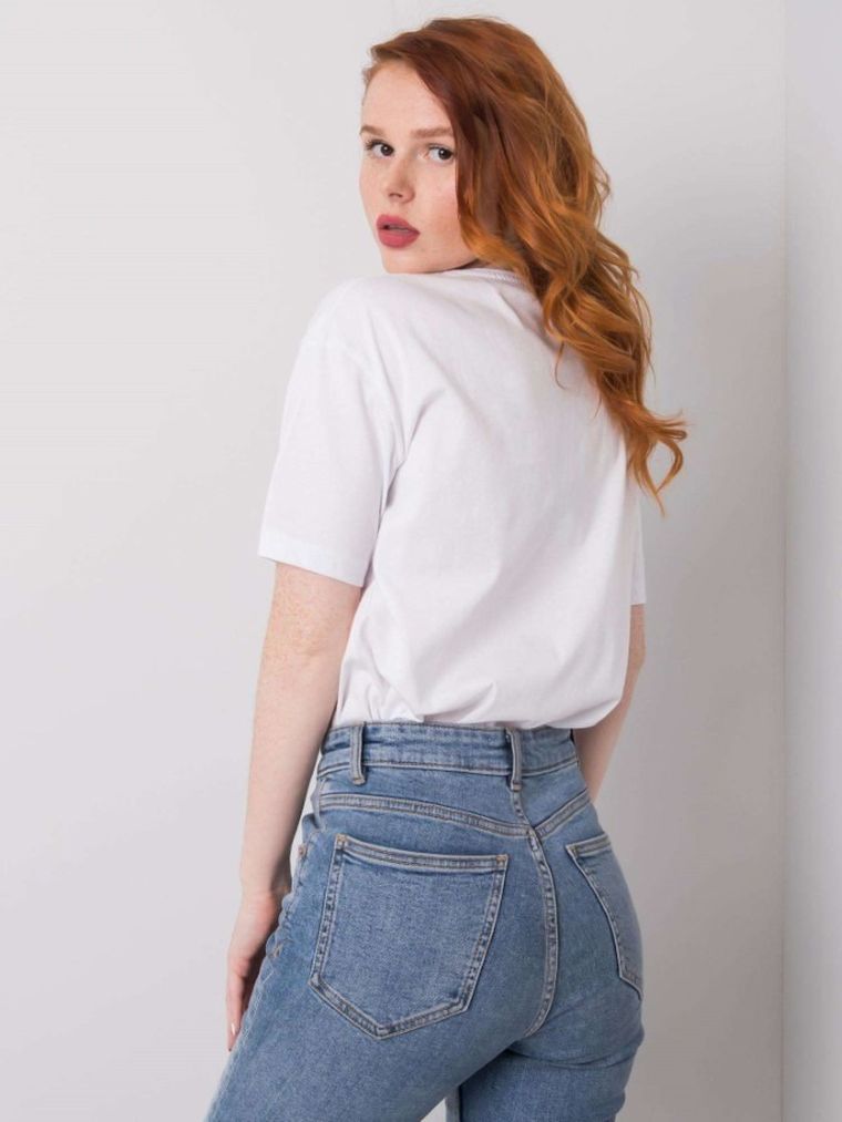 T-shirt damski, biały, H&B