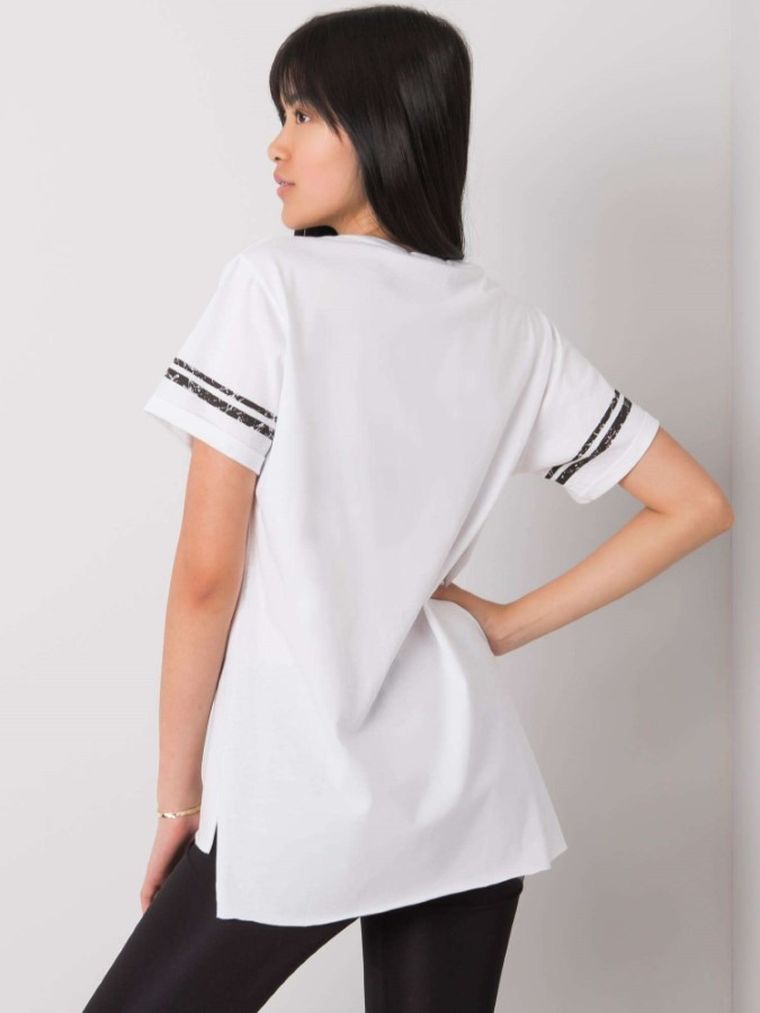 T-shirt damski, biały, H&B