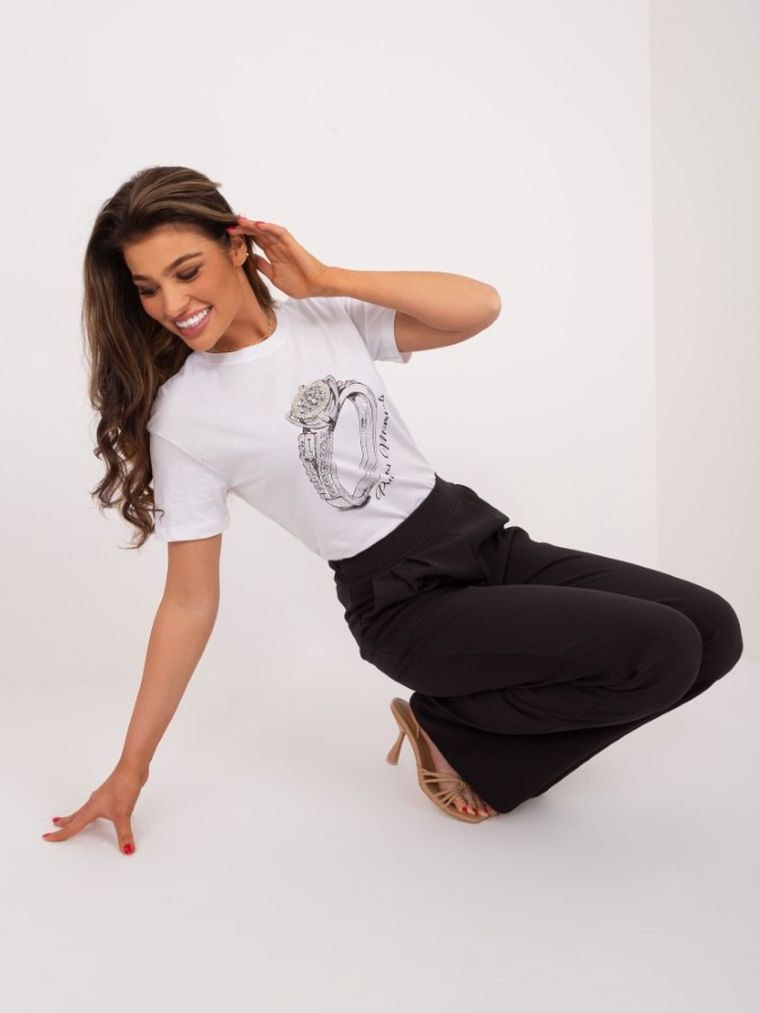 T-shirt damski, biały, Mint