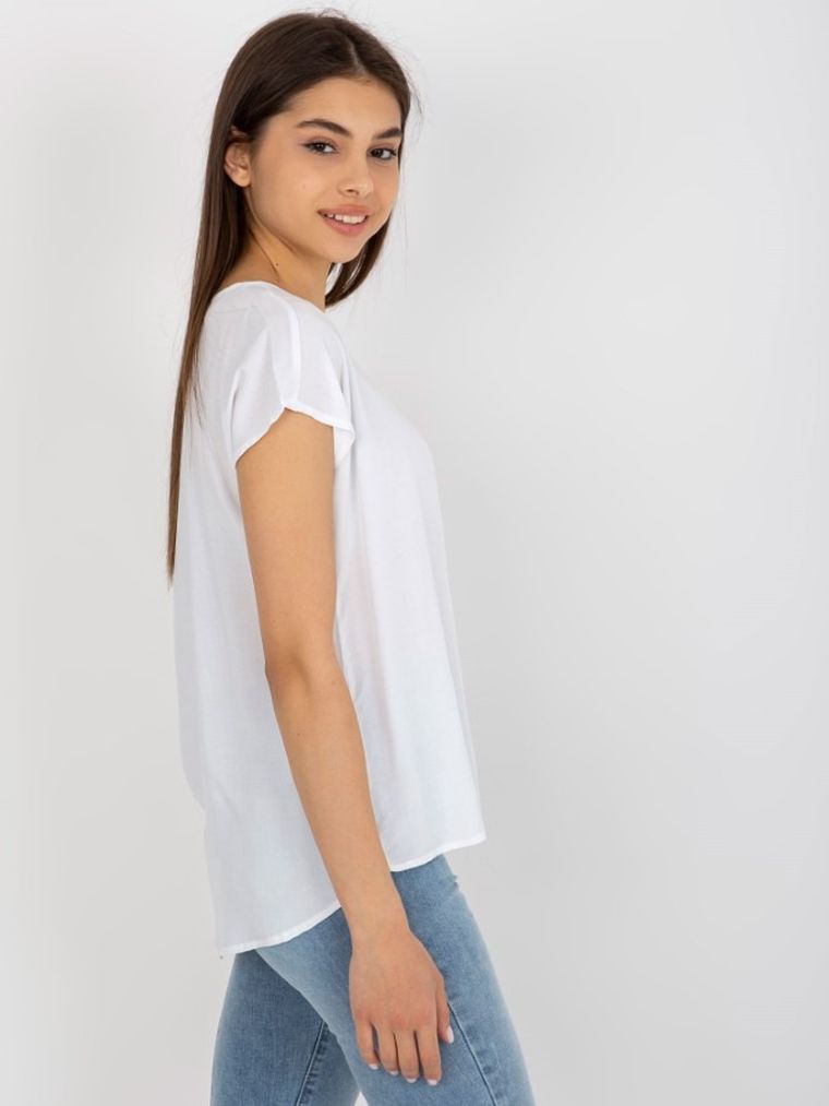 T-shirt damski, biały, Sublevel