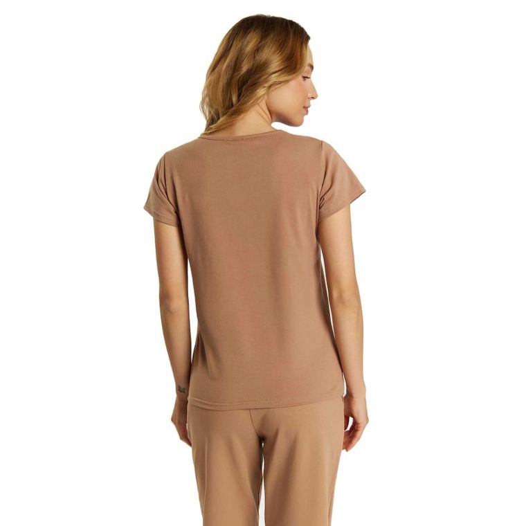 T-shirt damski, brązowy, Golden Queen