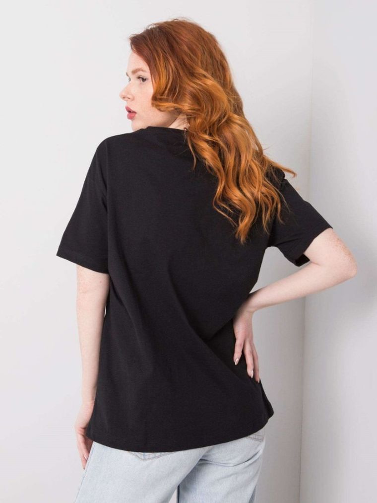 T-shirt damski, czarny, H&B