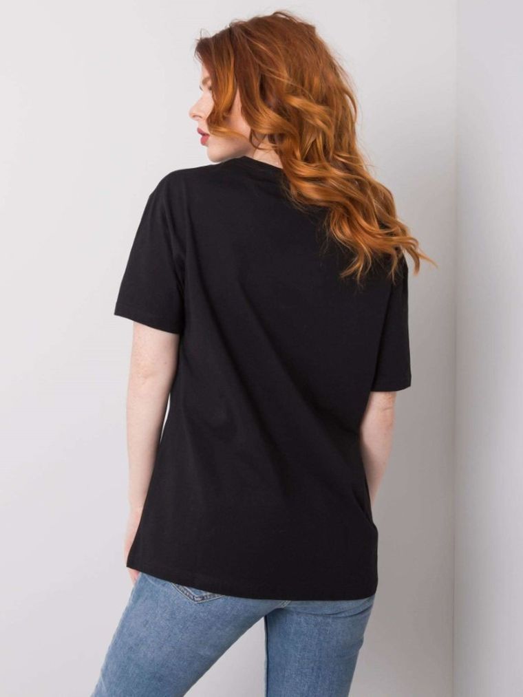 T-shirt damski, czarny, H&B