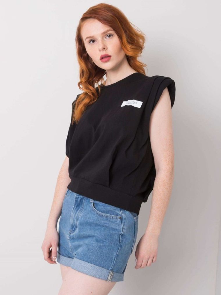 T-shirt damski, czarny, H&B