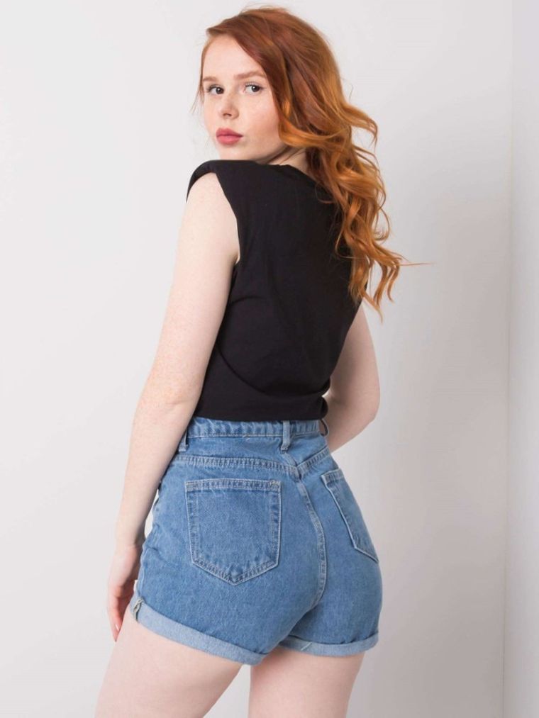 T-shirt damski, czarny, H&B