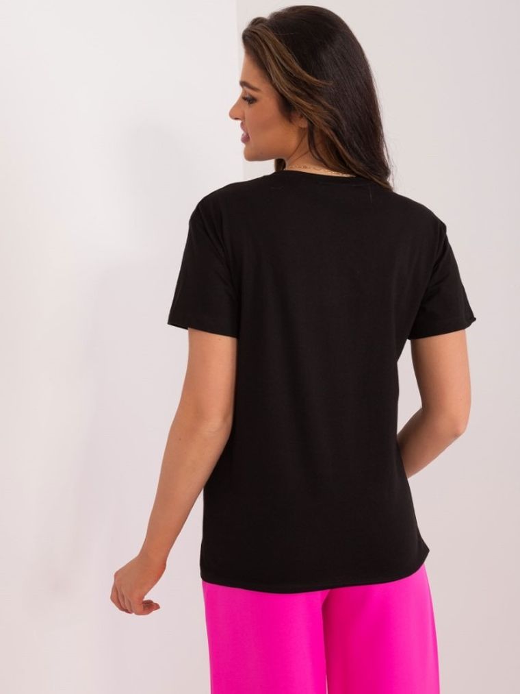 T-shirt damski, czarny, Mint