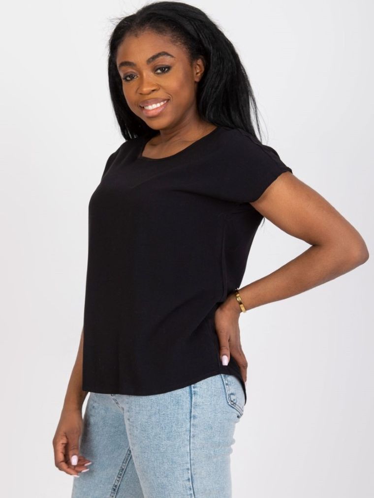 T-shirt damski, czarny, Sublevel