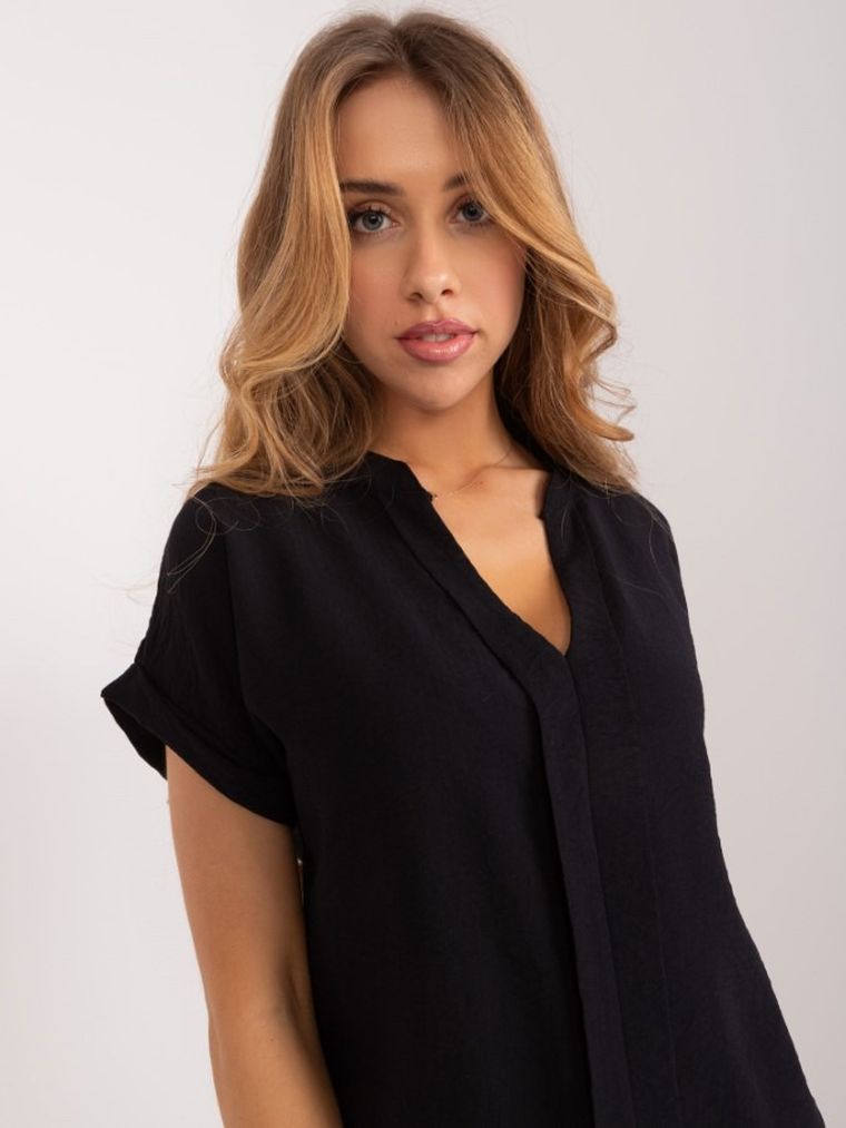 T-shirt damski, czarny, Sublevel