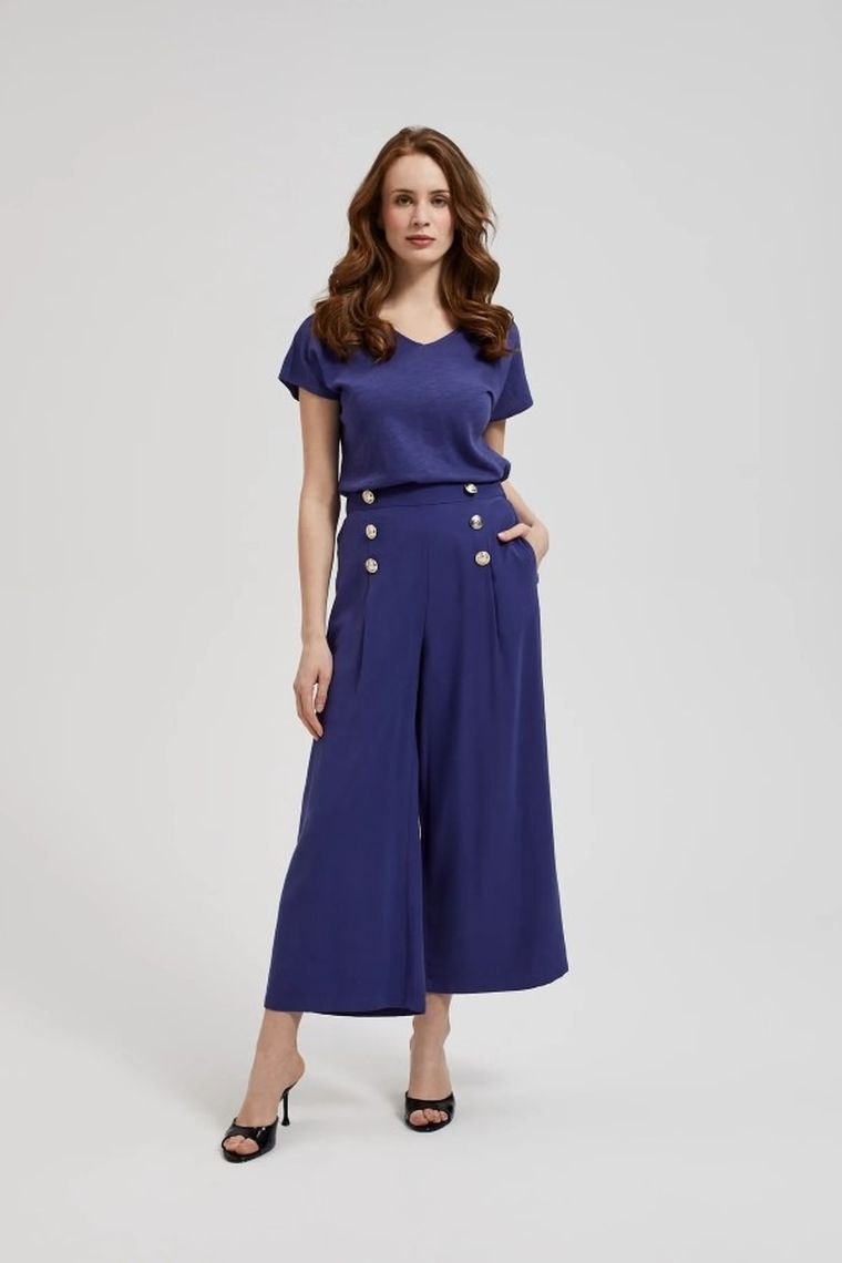 T-shirt damski, fioletowy, Moodo