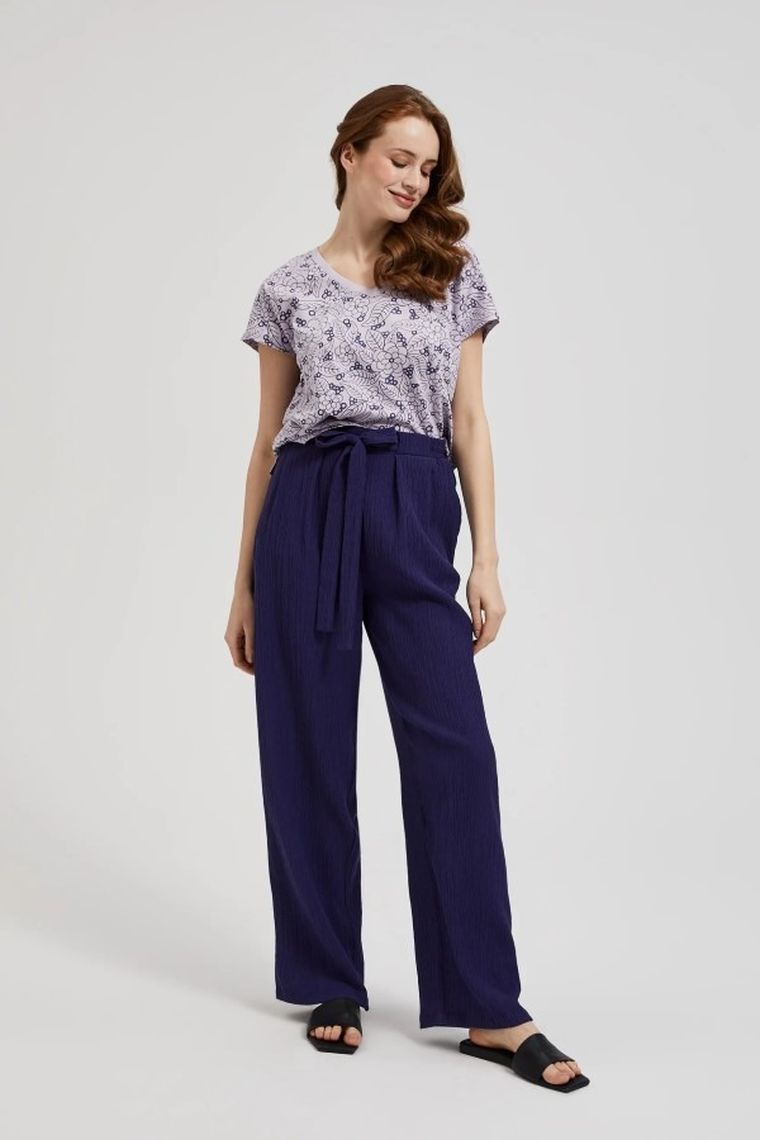 T-shirt damski, fioletowy, Moodo