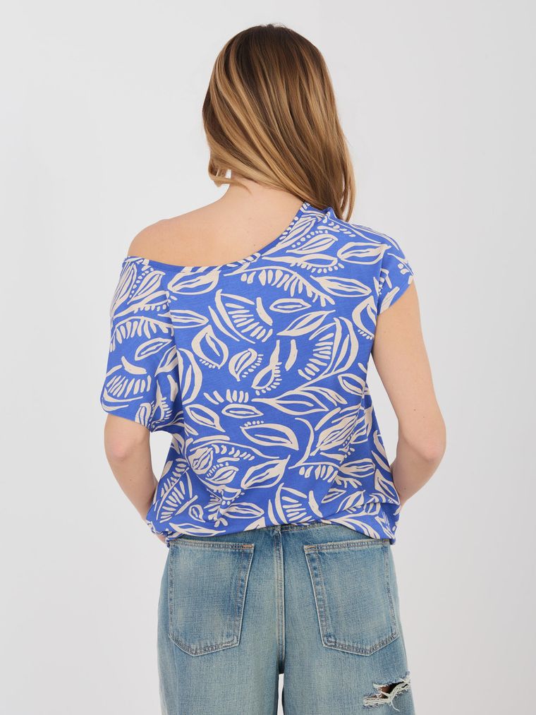 T-shirt damski, granatowy, Sublevel