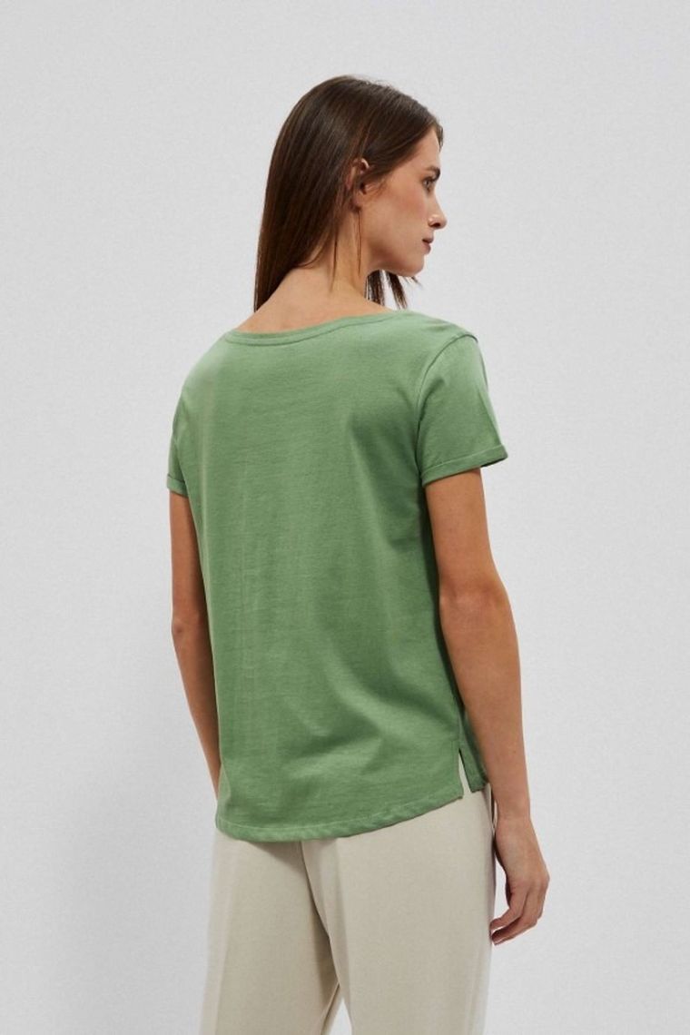 T-shirt damski, khaki, Moodo