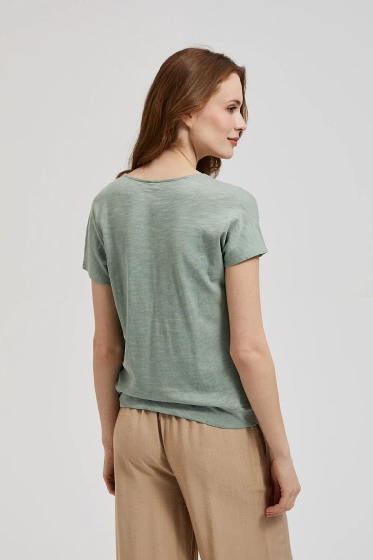 T-shirt damski, khaki, Moodo