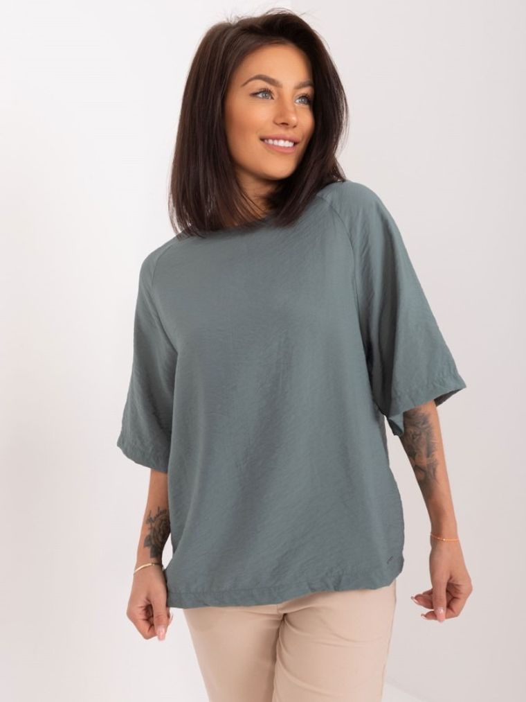 T-shirt damski, khaki, Sublevel