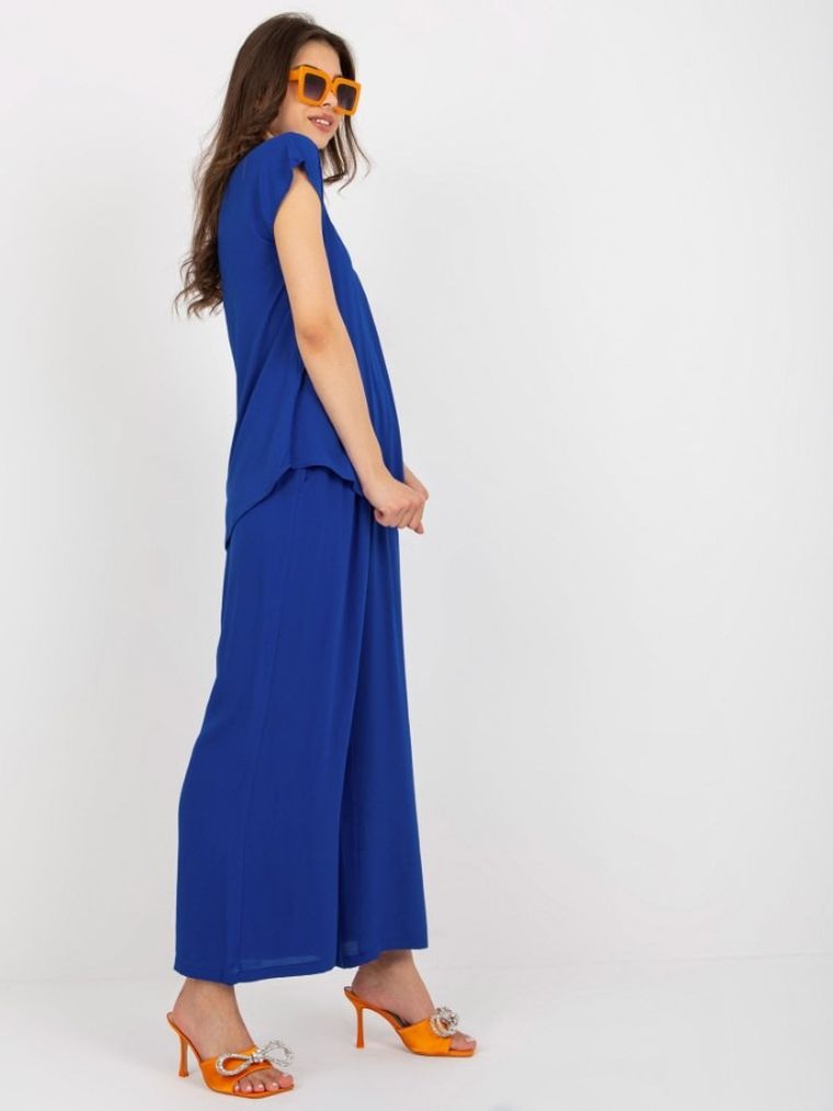 T-shirt damski, niebieski, Sublevel