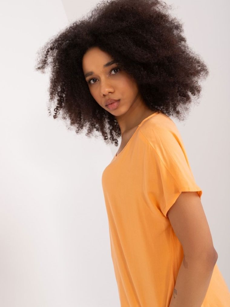 T-shirt damski, pomarańczowy, Sublevel