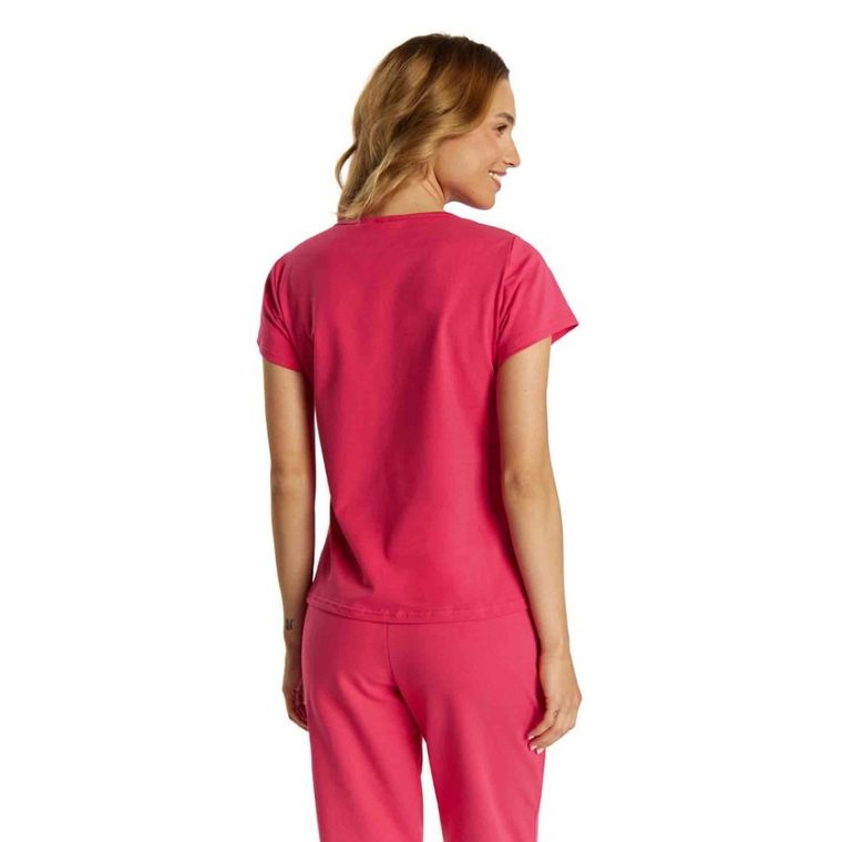 T-shirt damski, różowy, Golden Queen