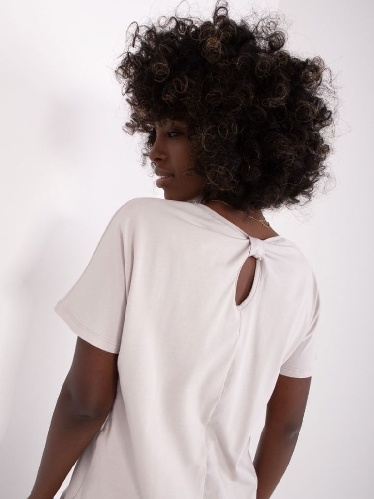 T-shirt damski, szary, Lily Rose