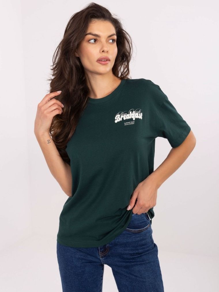 T-shirt damski, zielony, Sublevel