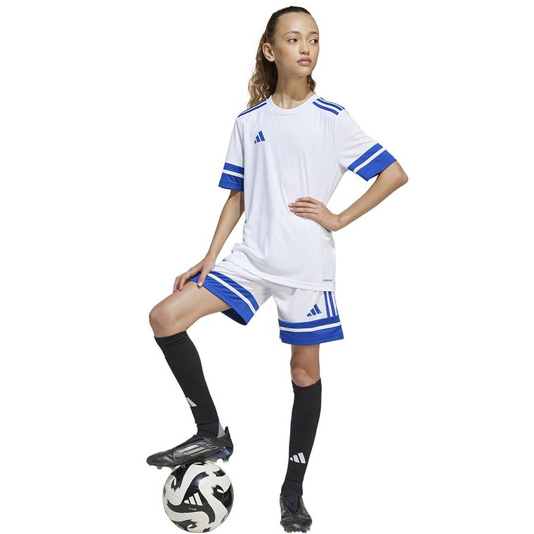 T-shirt dziecięcy, biały, Adidas Squadra