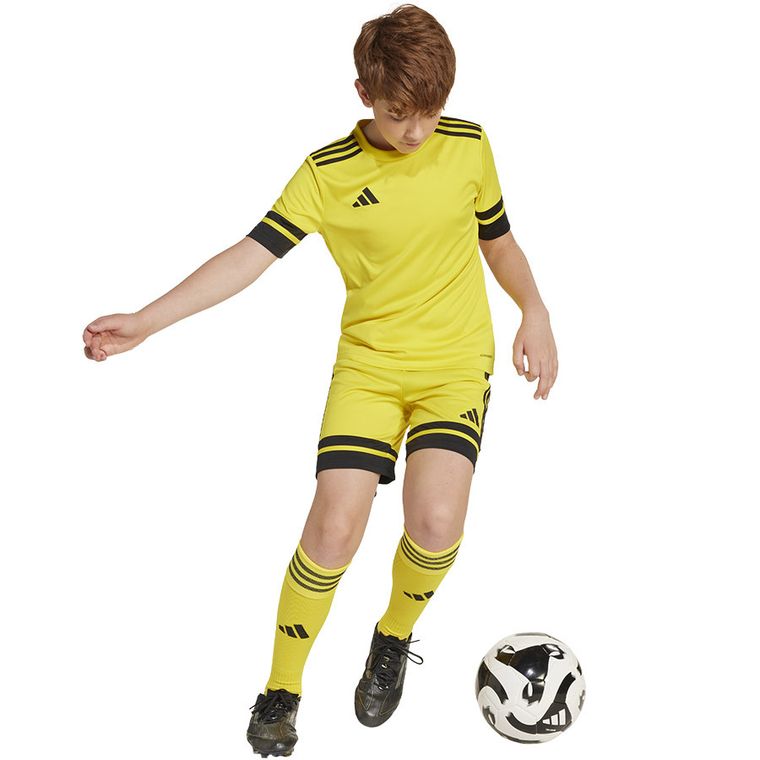 T-shirt dziecięcy, żółty, Adidas Squadra