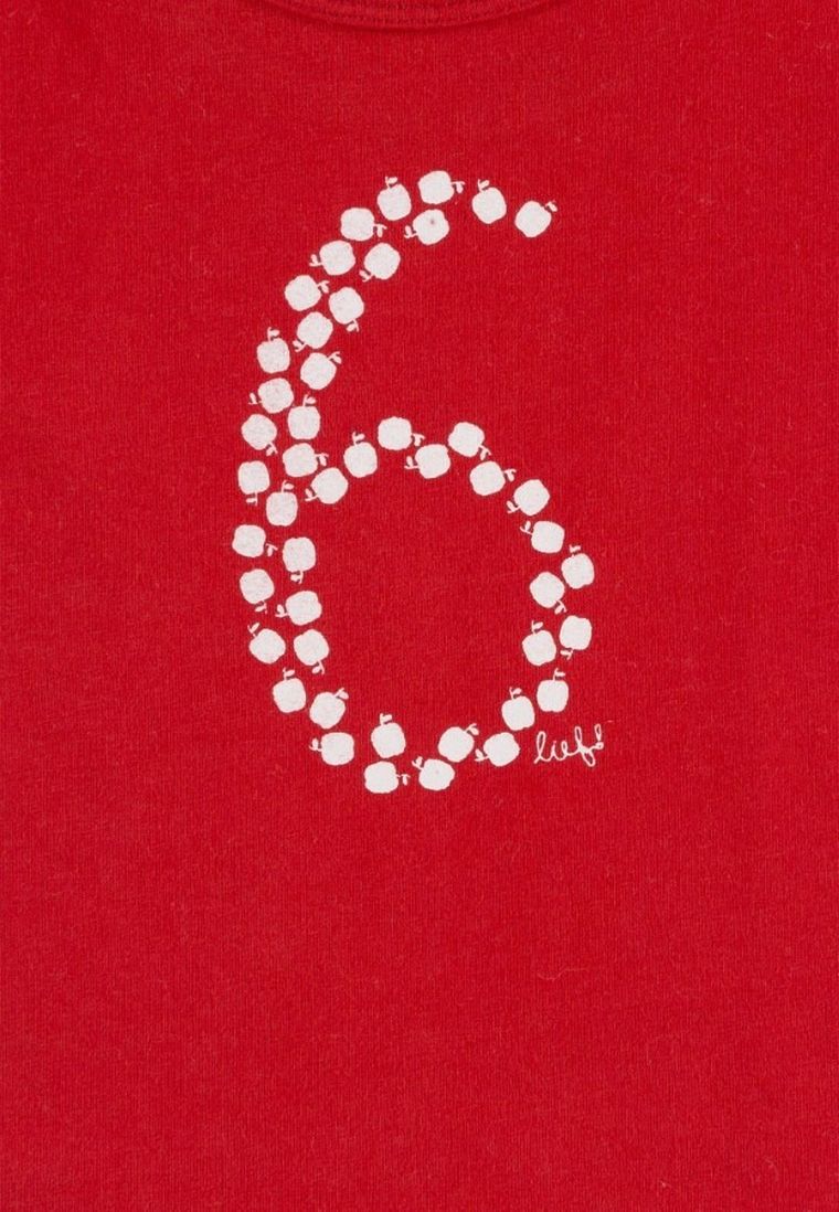 T-shirt dziewczęcy, czerwony, Lief