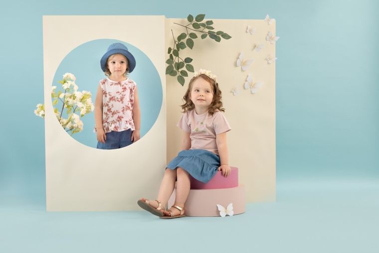 T-shirt dziewczęcy, różowy, Pinokio