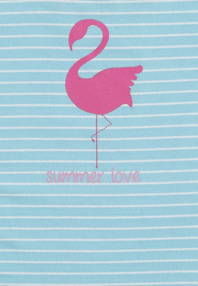 T-shirt dziewczęcy, turkusowy, Lief