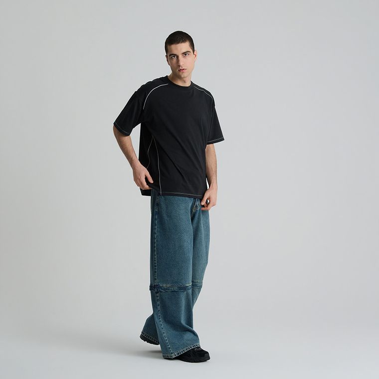 T-shirt loose z odblaskowymi elementami NOWEAR