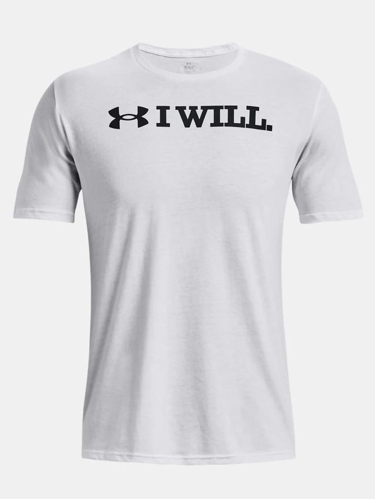 T-shirt męski, biały, Under Armour