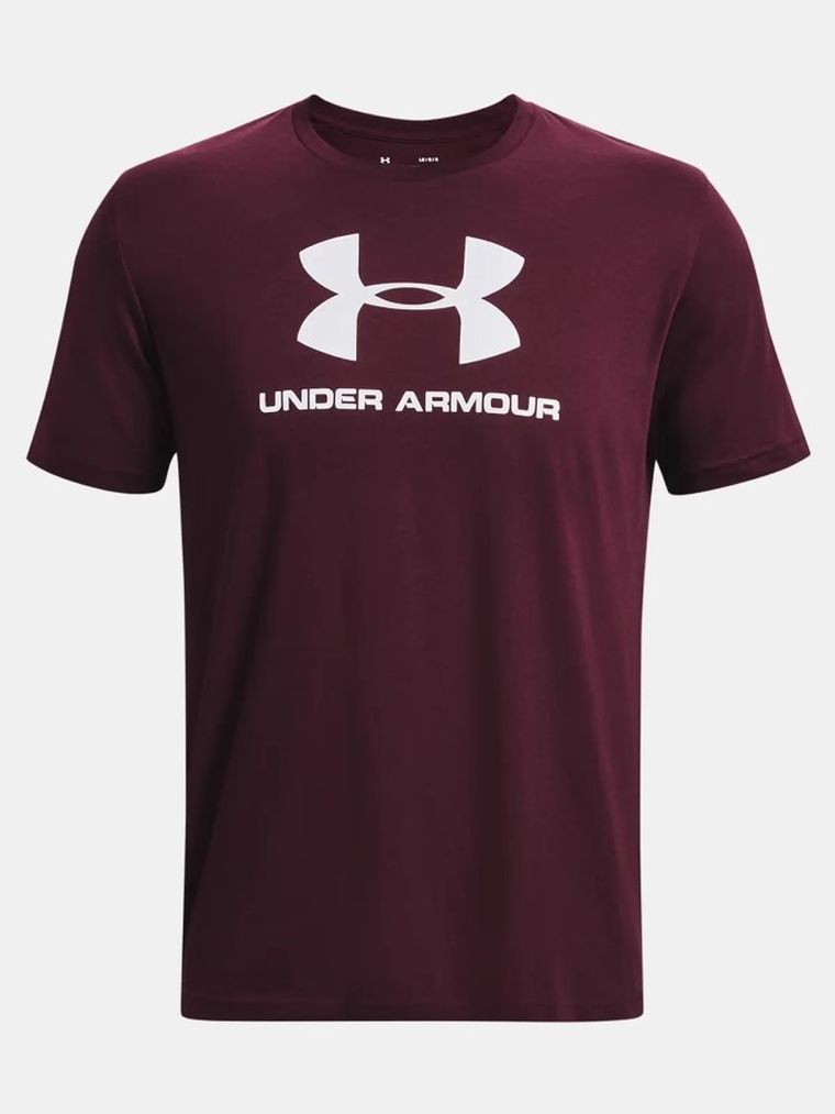 T-shirt męski, bordowy, Under Armour
