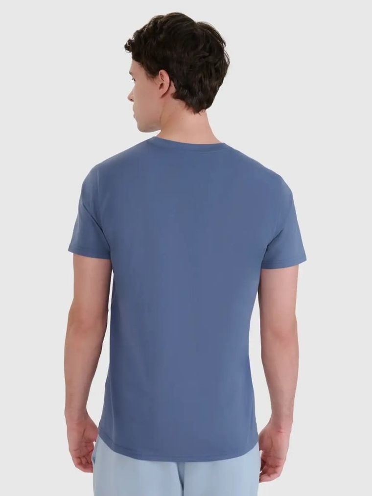 T-shirt męski, niebieski, 4F