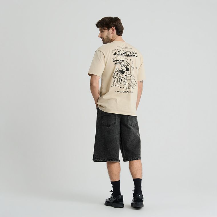 T-shirt oversize z nadrukiem Myszka Miki NOWEAR