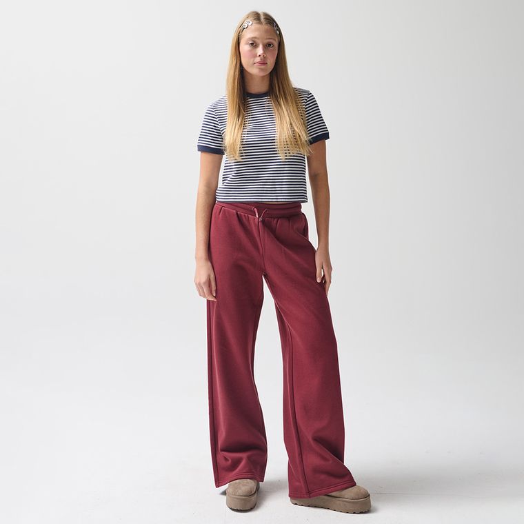 T-shirt z nadrukiem w paski o kroju crop NOWEAR