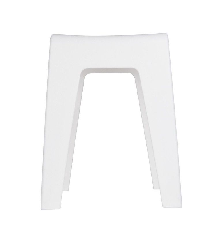 Taboret toaletowy z wyprofilowanym siedziskiem, plastikowy