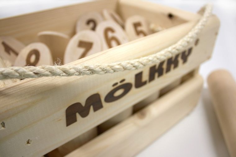 Tactic, Mölkky w drewnianej skrzynce, gra zręcznościowa