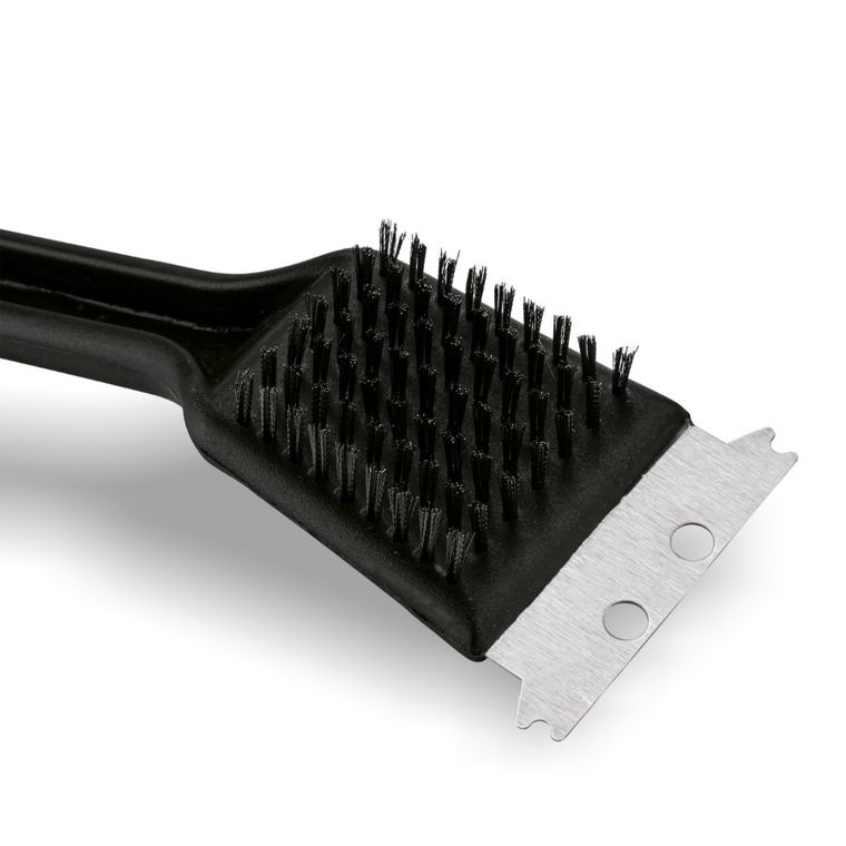 Tadar, BBQ, szczotka do grilla ze skrobakiem, 2w1, czarna