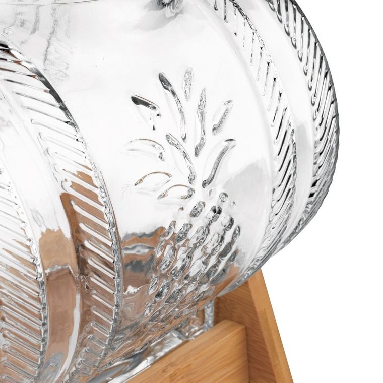 Tadar, beczka ananas na stojaku, z korkiem i kranikiem, 5l