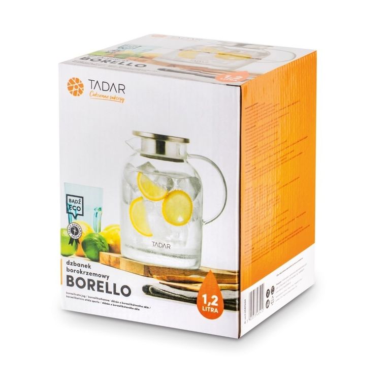 Tadar, Borello, szklany dzbanek borokrzemowy, 1.2l